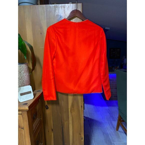 Holiday Christmas Valentines Day Long Red Dress with jacket.  Size XXS - Picture 7 of 7